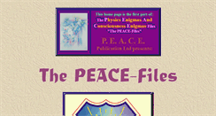 Desktop Screenshot of peace-files.com